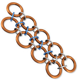 Linked jump rings